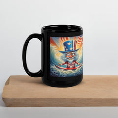 The American Frontier Black Glossy Mug - Beyond T-shirts