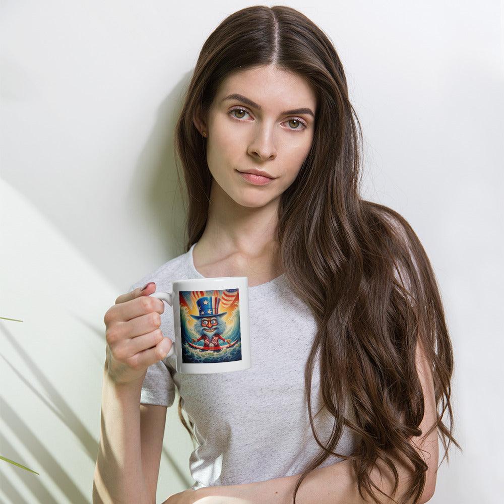 The American Frontier White Glossy Mug - Beyond T-shirts