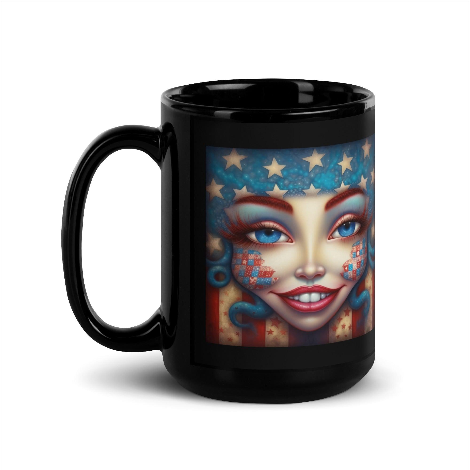 The American Legacy Black Glossy Mug - Beyond T-shirts