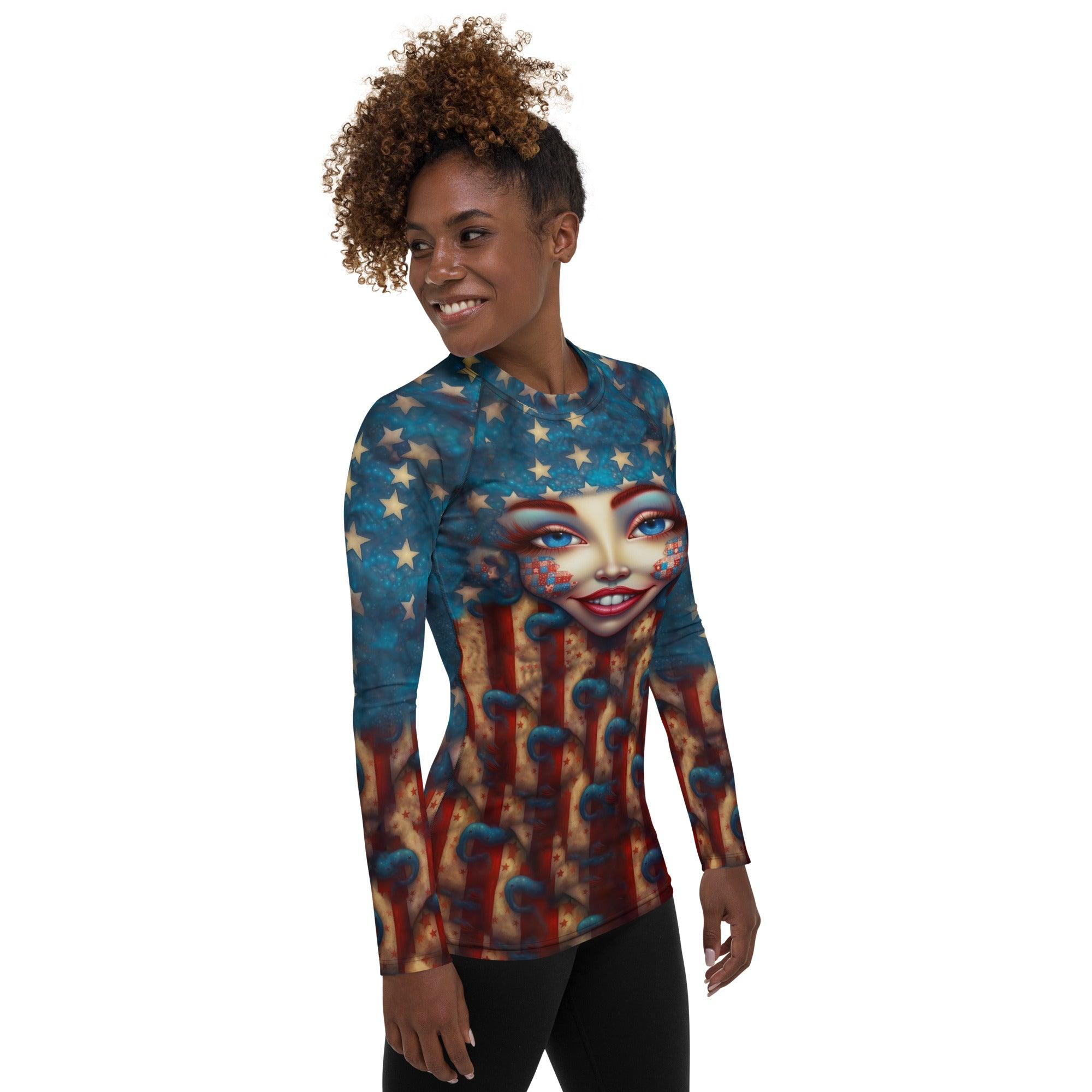 The American Legacy Women's Rash Guard - Beyond T-shirts