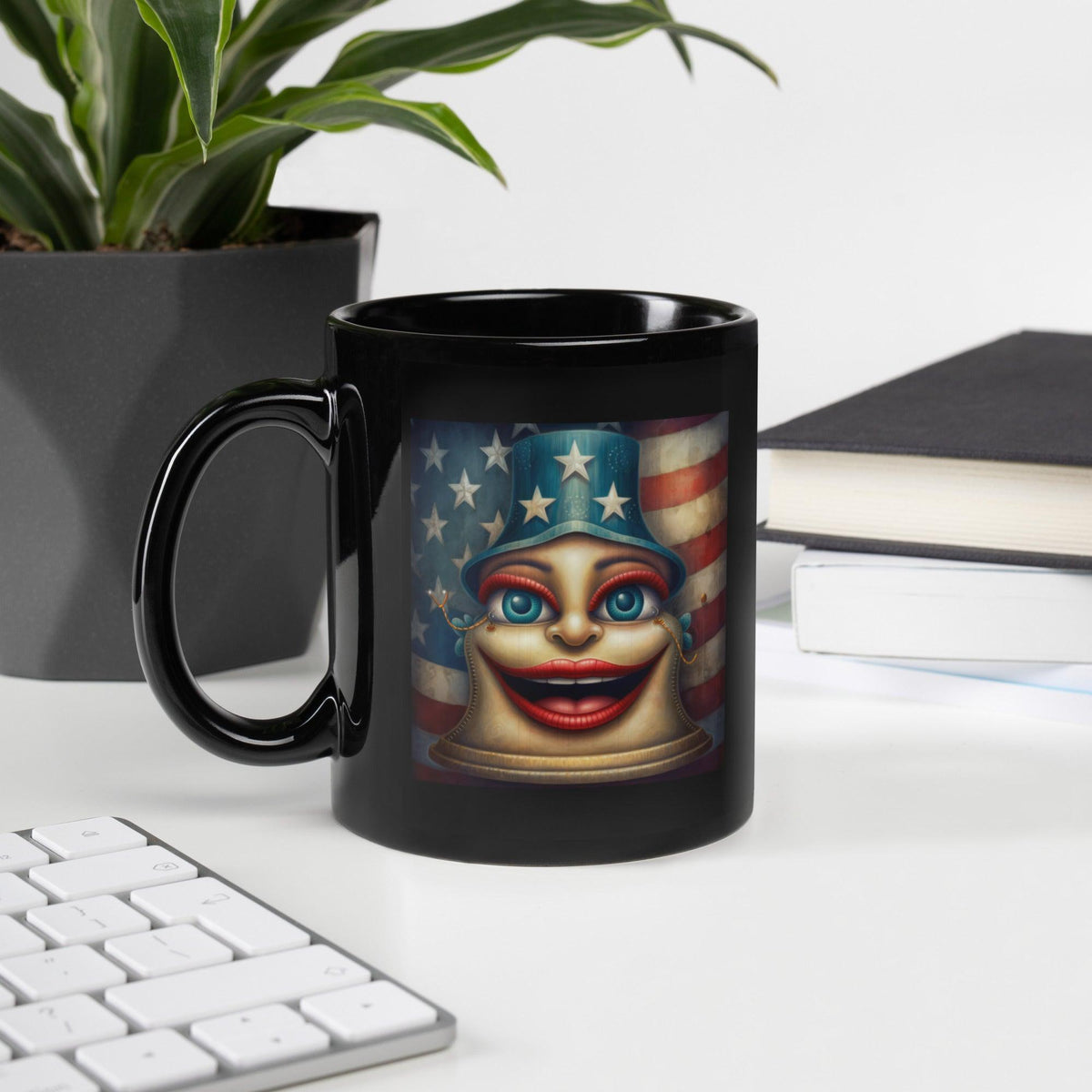 The American Story Black Glossy Mug - Beyond T-shirts