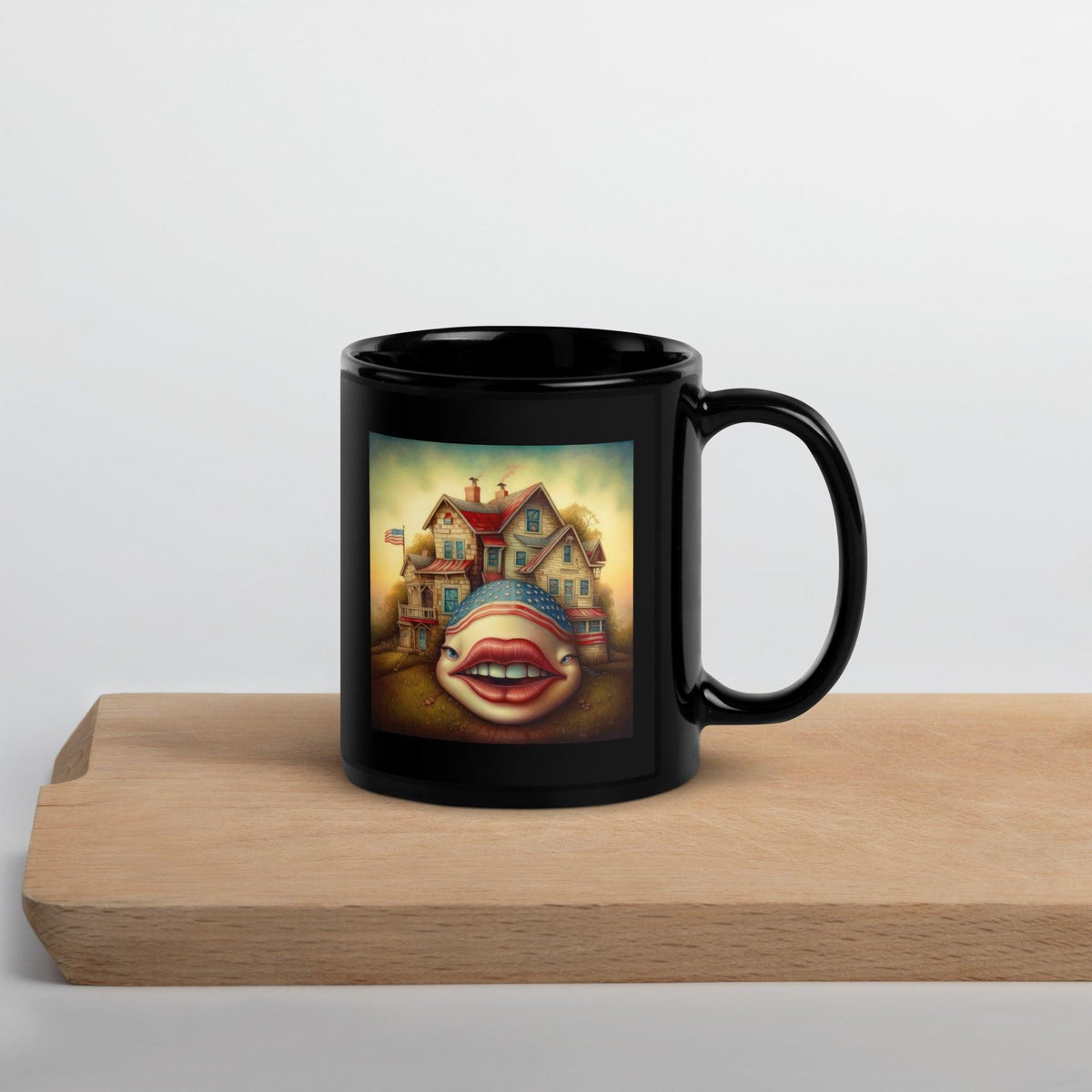 The American Way Black Glossy Mug - Beyond T-shirts