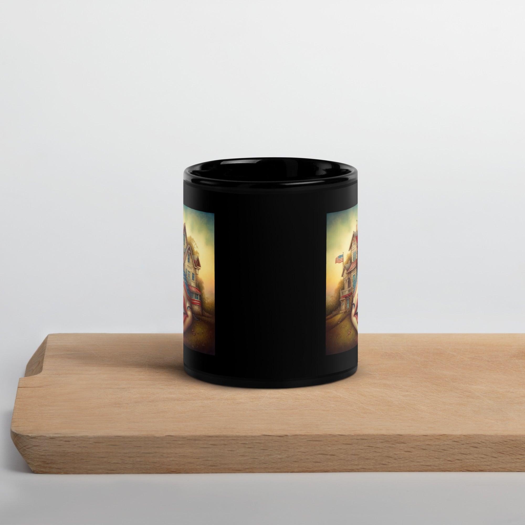 The American Way Black Glossy Mug - Beyond T-shirts