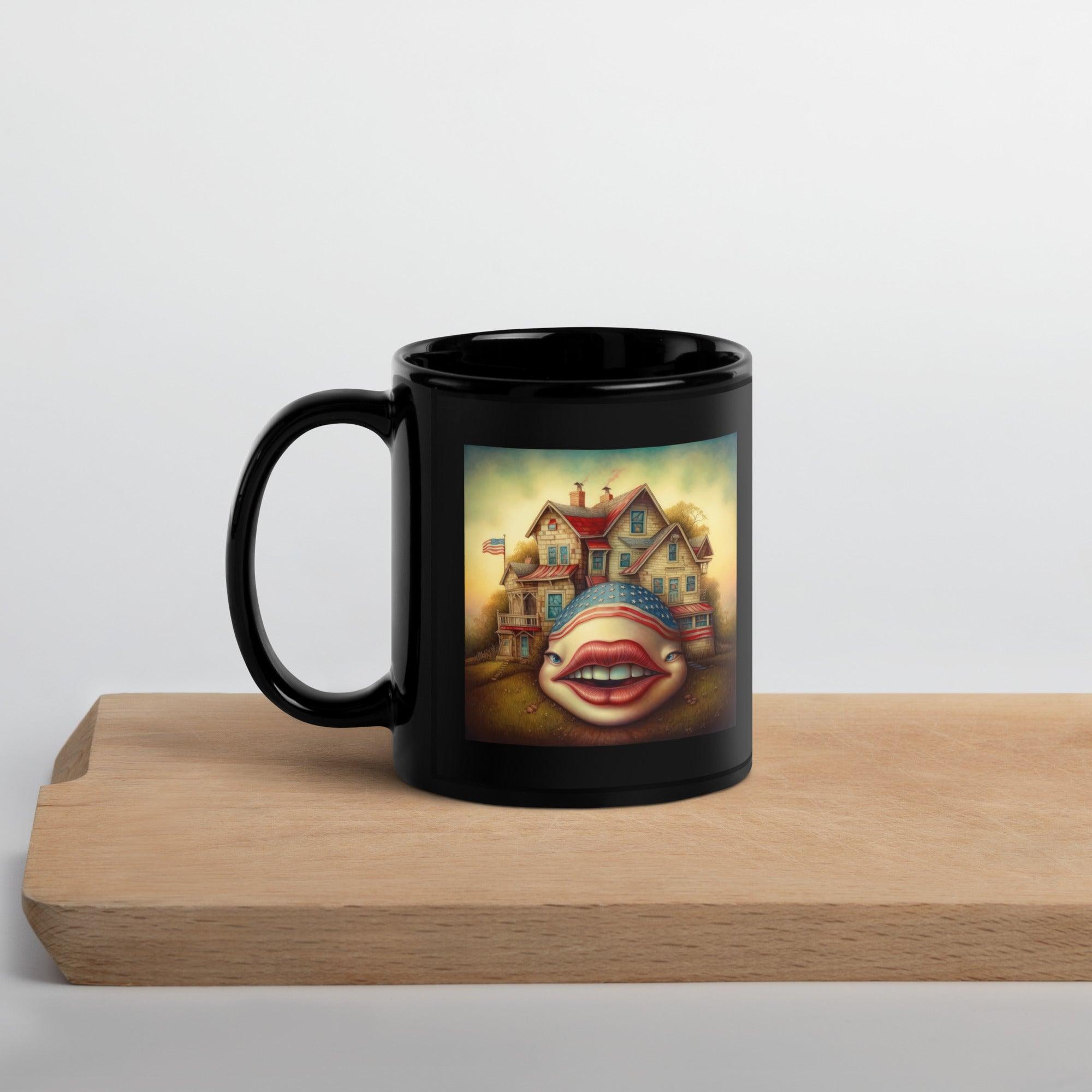 The American Way Black Glossy Mug - Beyond T-shirts