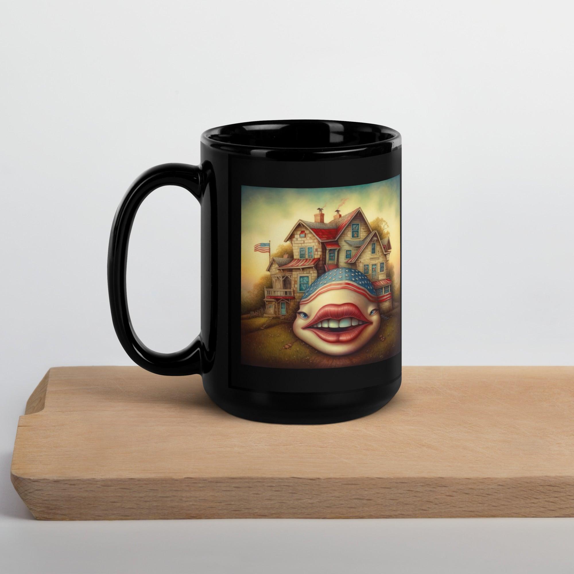 The American Way Black Glossy Mug - Beyond T-shirts