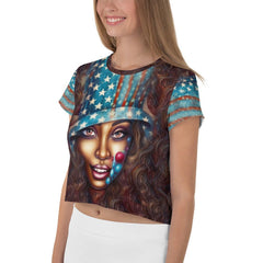 The Spirit of '76 All-Over Print Crop Tee - Beyond T-shirts