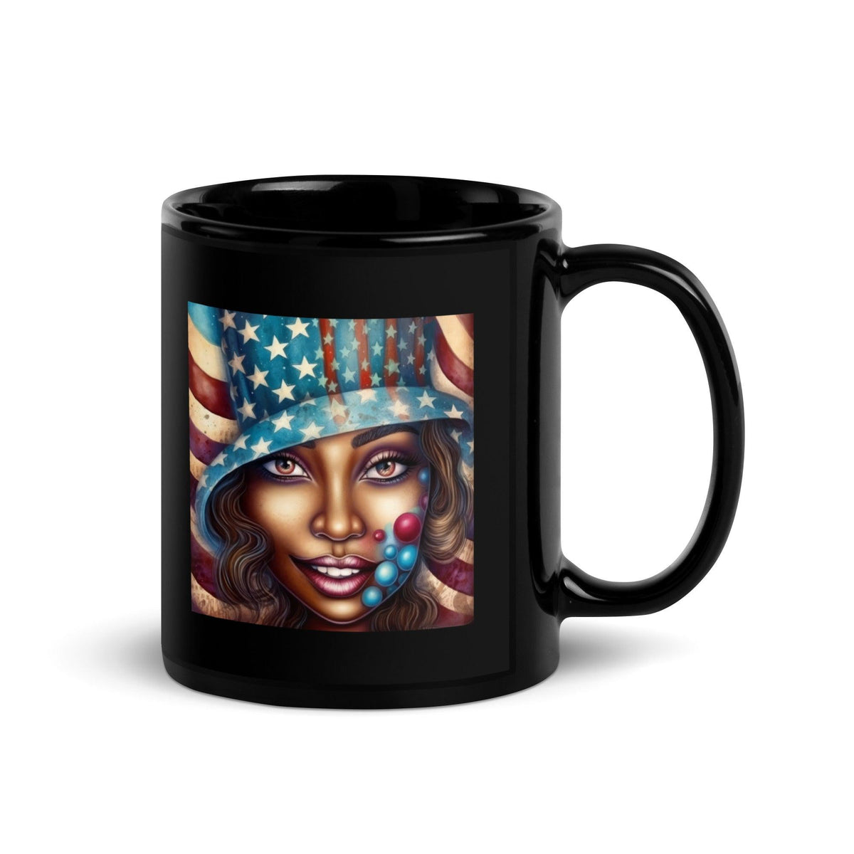 The Spirit Of '76 Black Glossy Mug - Beyond T-shirts