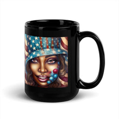 The Spirit Of '76 Black Glossy Mug - Beyond T-shirts