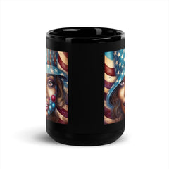 The Spirit Of '76 Black Glossy Mug - Beyond T-shirts