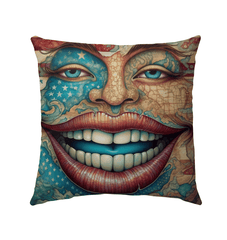 The United States Of Art Outdoor Pillow - Beyond T-shirts