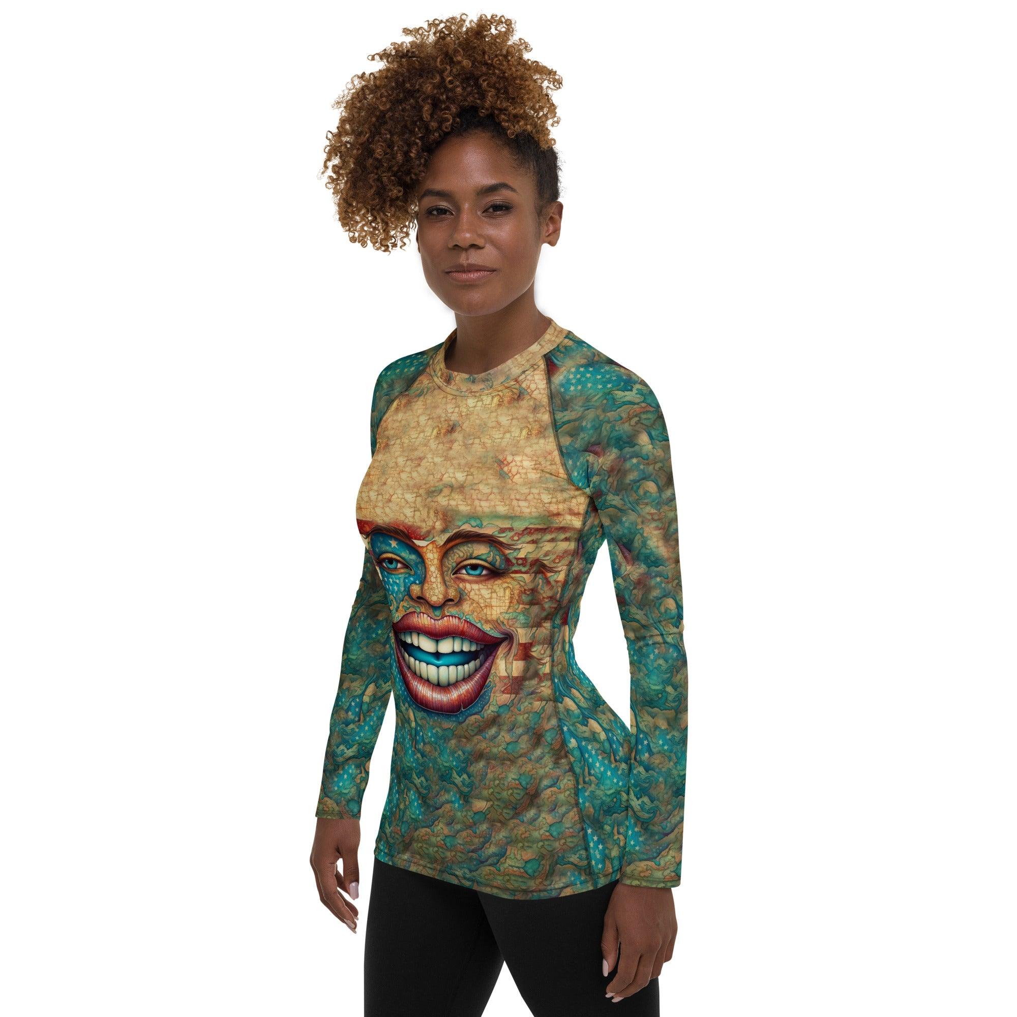 The United States Of Art Women's Rash Guard - Beyond T-shirts