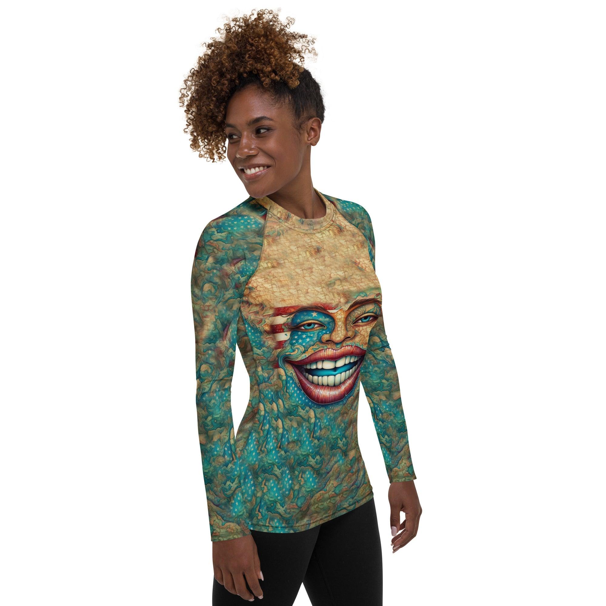 The United States Of Art Women's Rash Guard - Beyond T-shirts