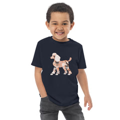 Playful Poodle Prance Toddler Jersey T-Shirt