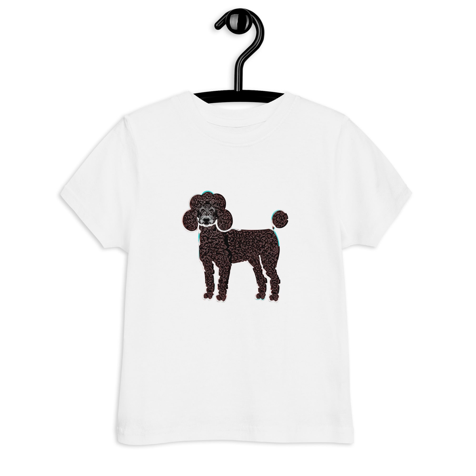 Whimsical Poodle Wiggles Toddler T-Shirt