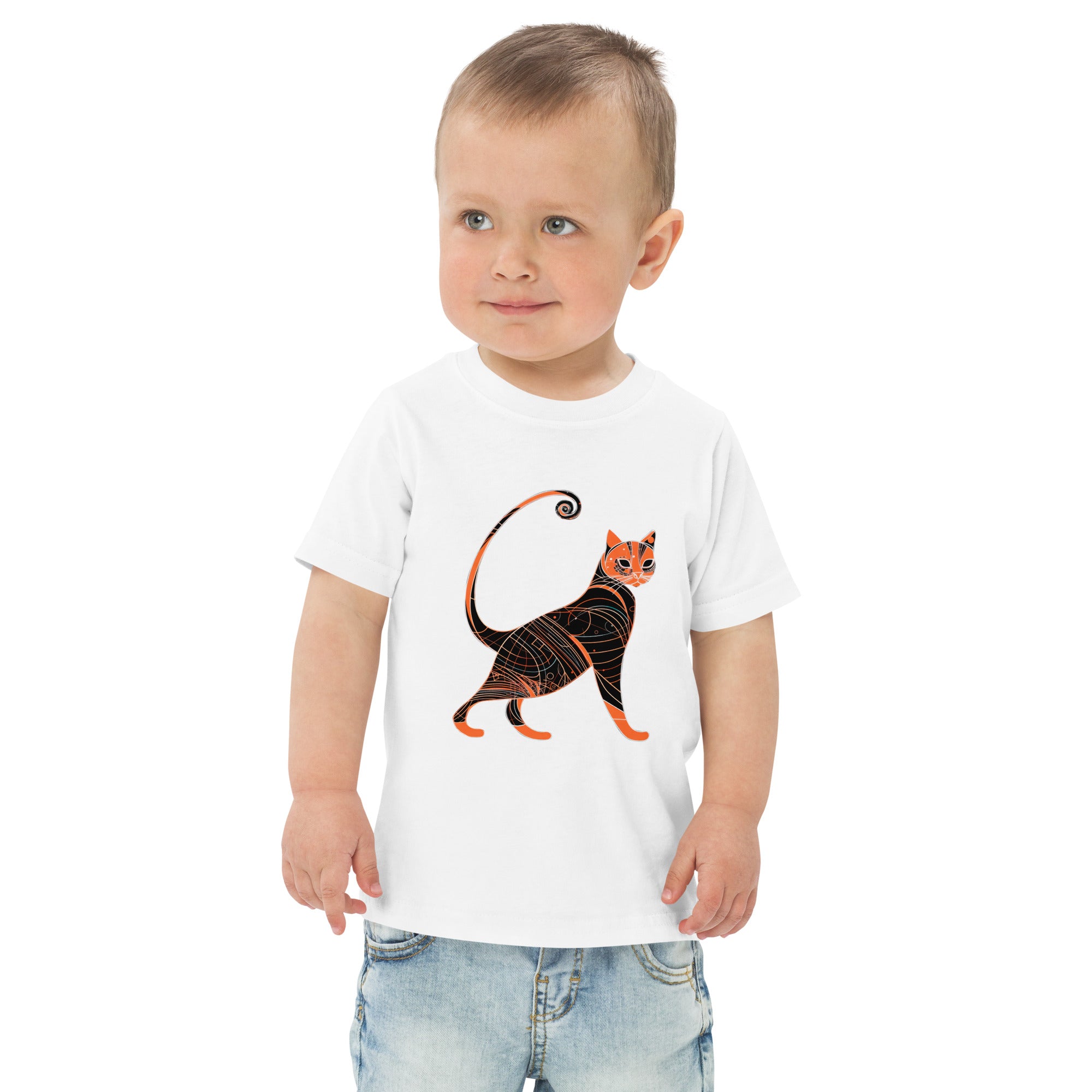 Whiskered Window Watcher Toddler T-Shirt