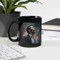 Tonal Tapestry Black Glossy Mug - Beyond T-shirts