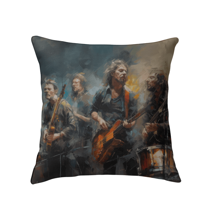 Tonal Triumph Indoor Pillow on an elegant living room sofa