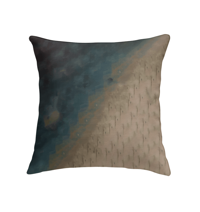 Close-up of the sophisticated design of the Tonal Triumph Indoor Pillow