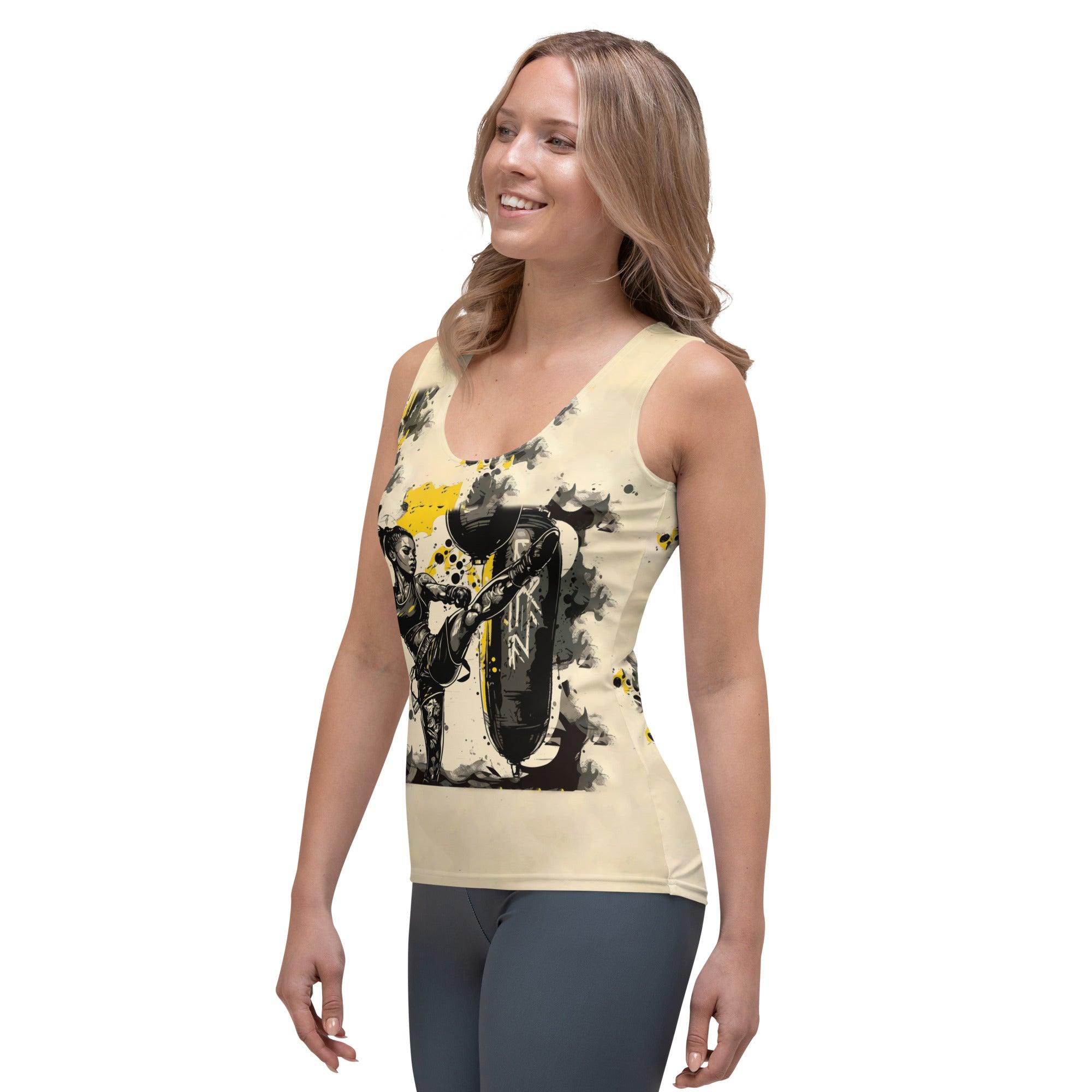 Train Hard Fight Smart Sublimation Cut & Sew Tank Top - Beyond T-shirts