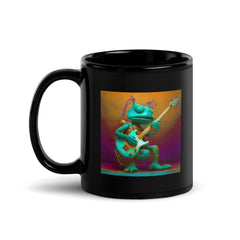 Tranquil Tides Black Glossy Mug - Beyond T-shirts