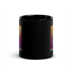 Tranquil Tides Black Glossy Mug - Beyond T-shirts