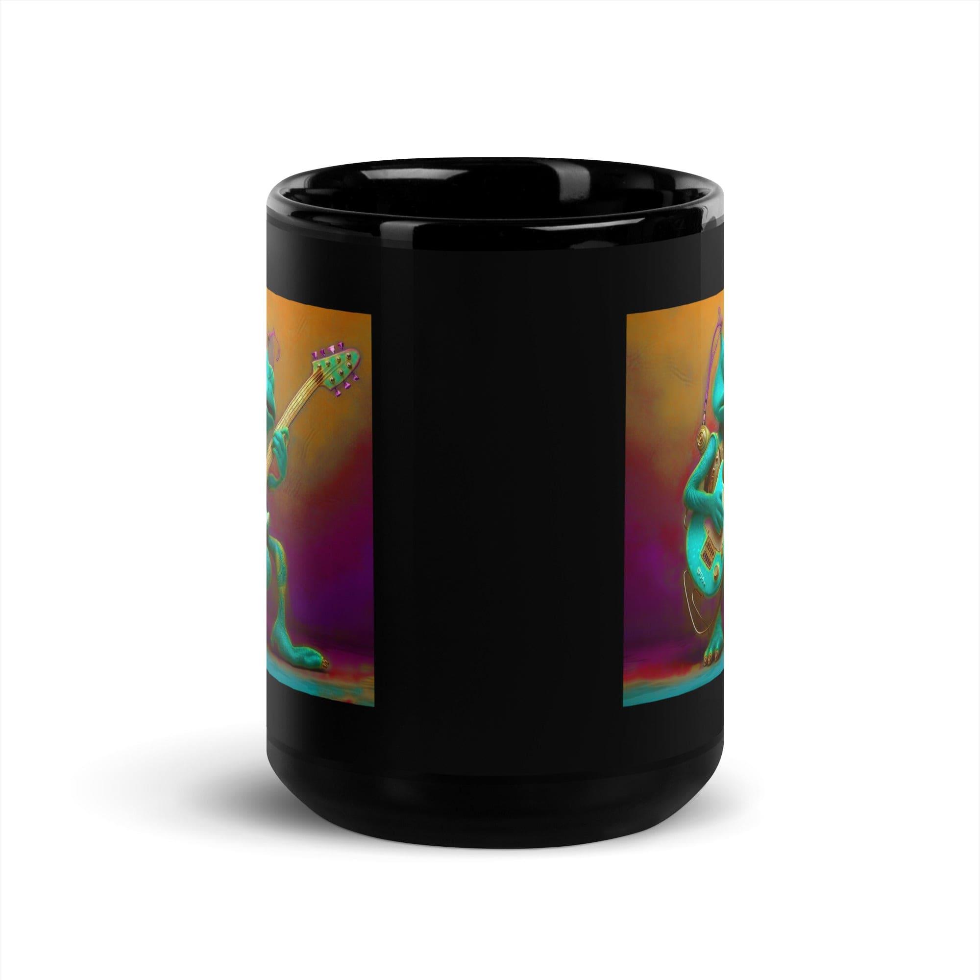 Tranquil Tides Black Glossy Mug - Beyond T-shirts