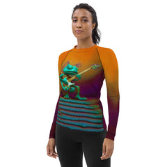 Tranquil Tides Women's Rash Guard - Beyond T-shirts