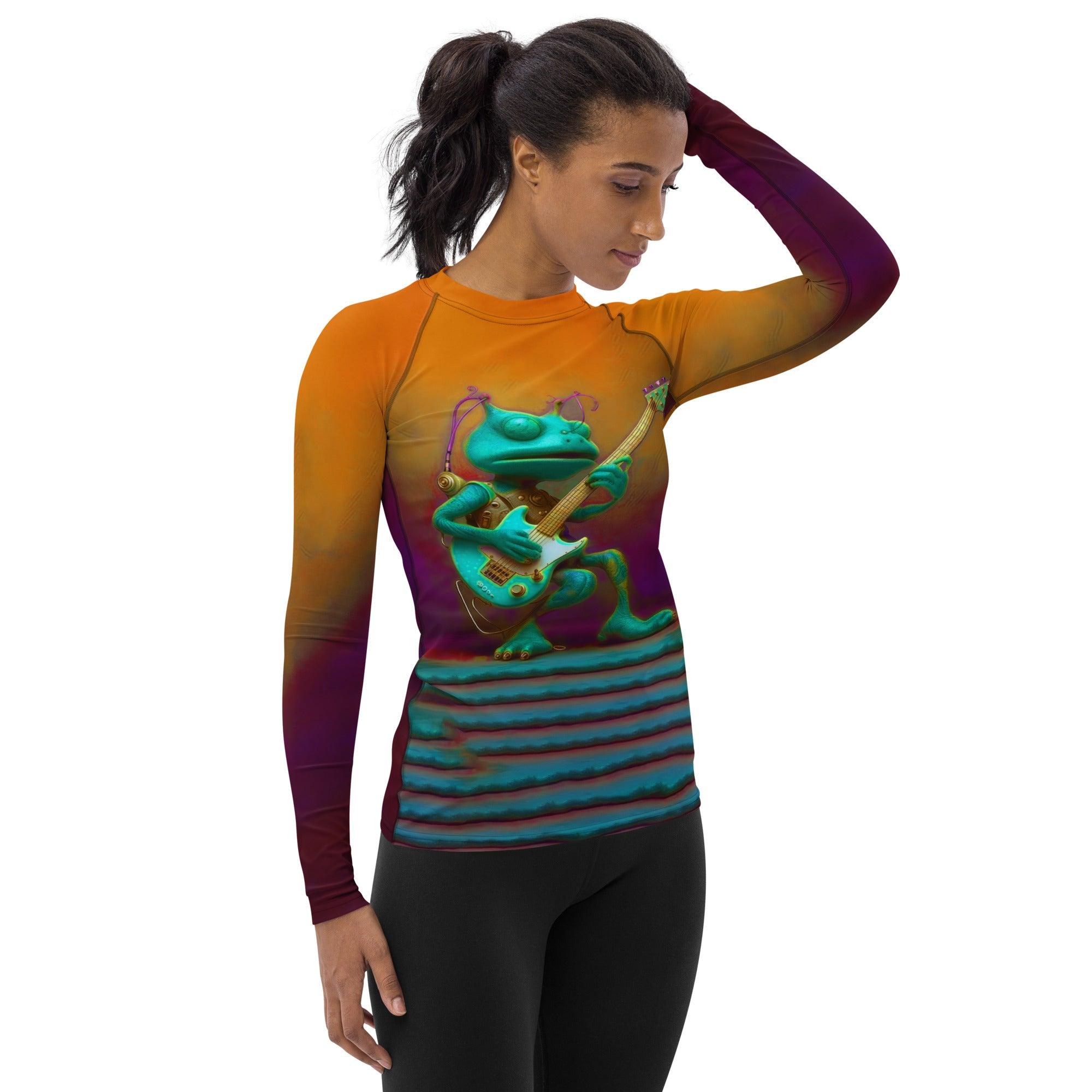 Tranquil Tides Women's Rash Guard - Beyond T-shirts