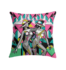 Luxurious tutu-inspired pillow adding a touch of elegance to bedroom decor.