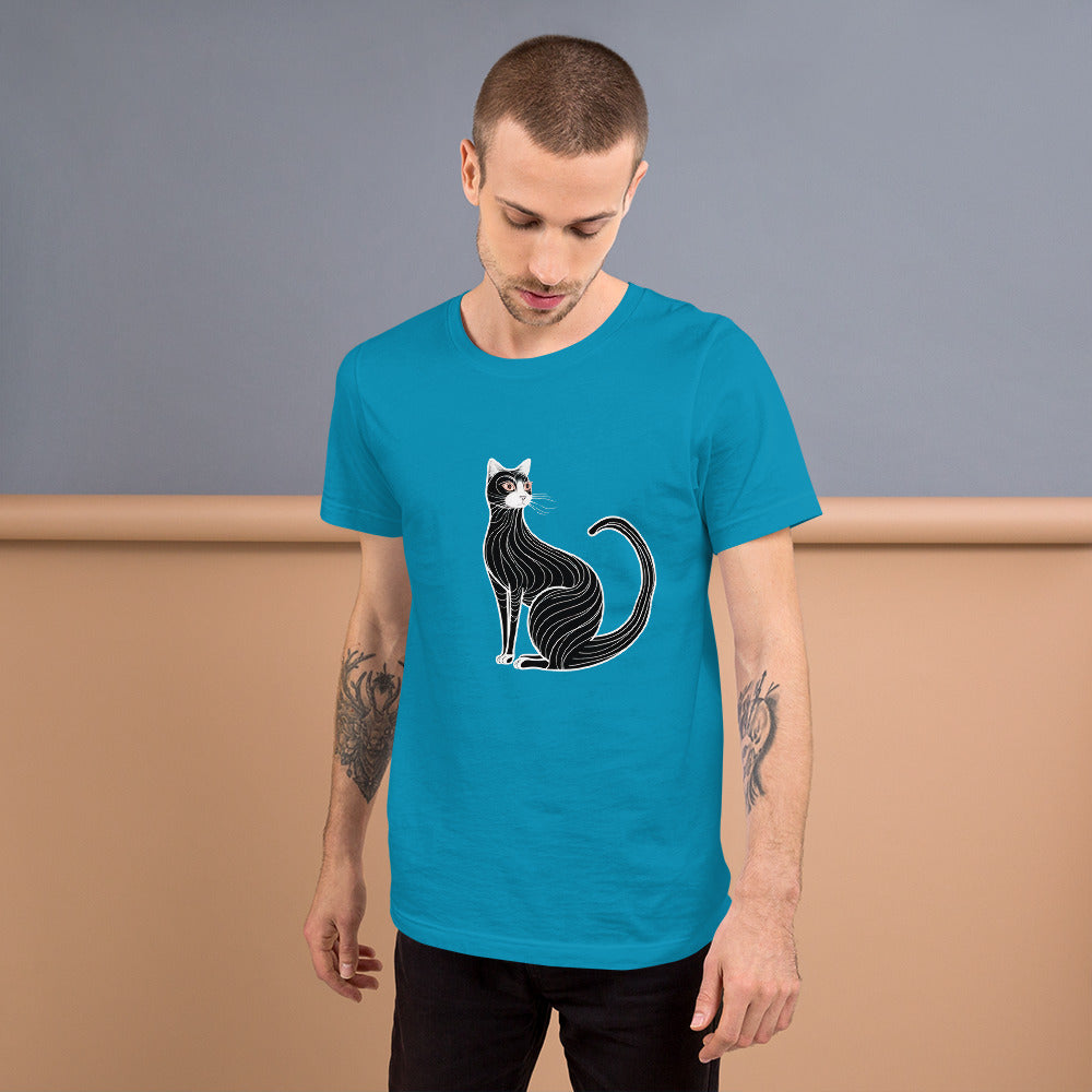 Whimsical Whiskered Wanderer Unisex T-Shirt