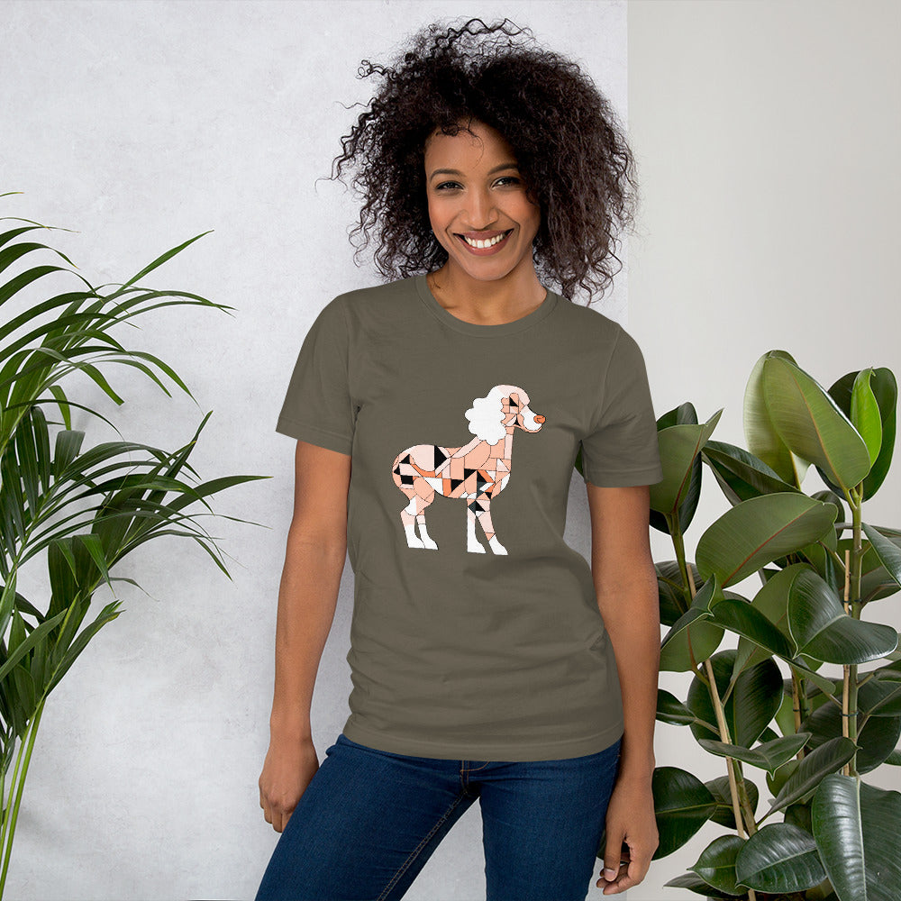 Poodle's Elegant Ensemble Unisex T-Shirt