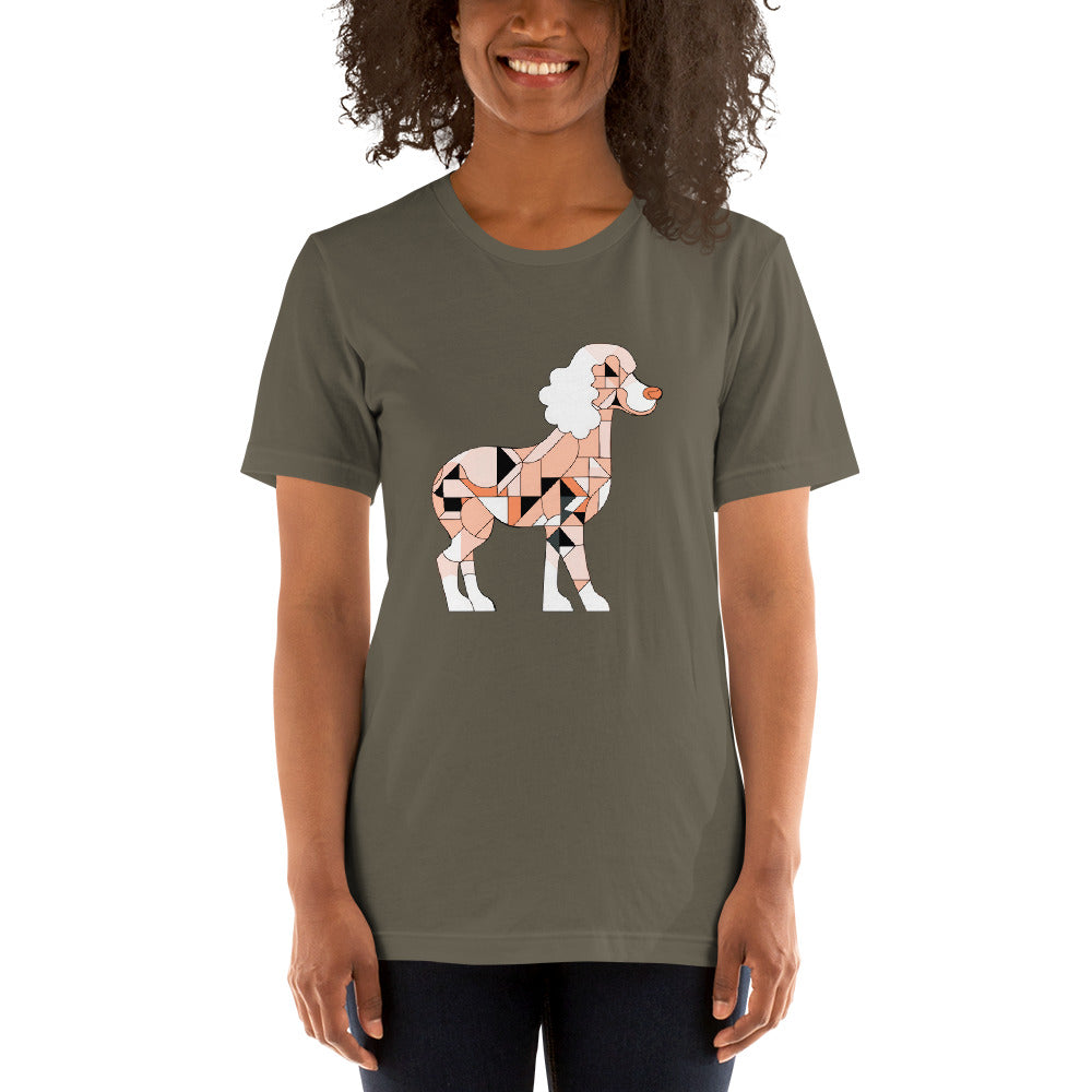 Poodle's Elegant Ensemble Unisex T-Shirt