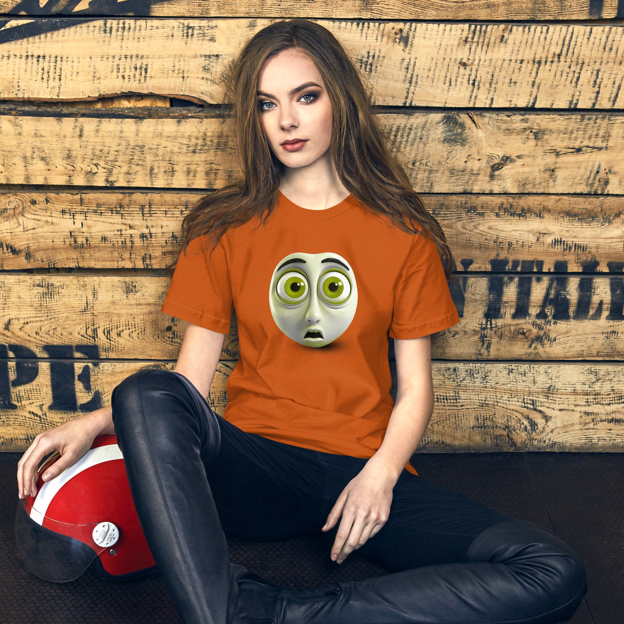 Fun Cat Face Emoji on Comfortable Unisex Tee