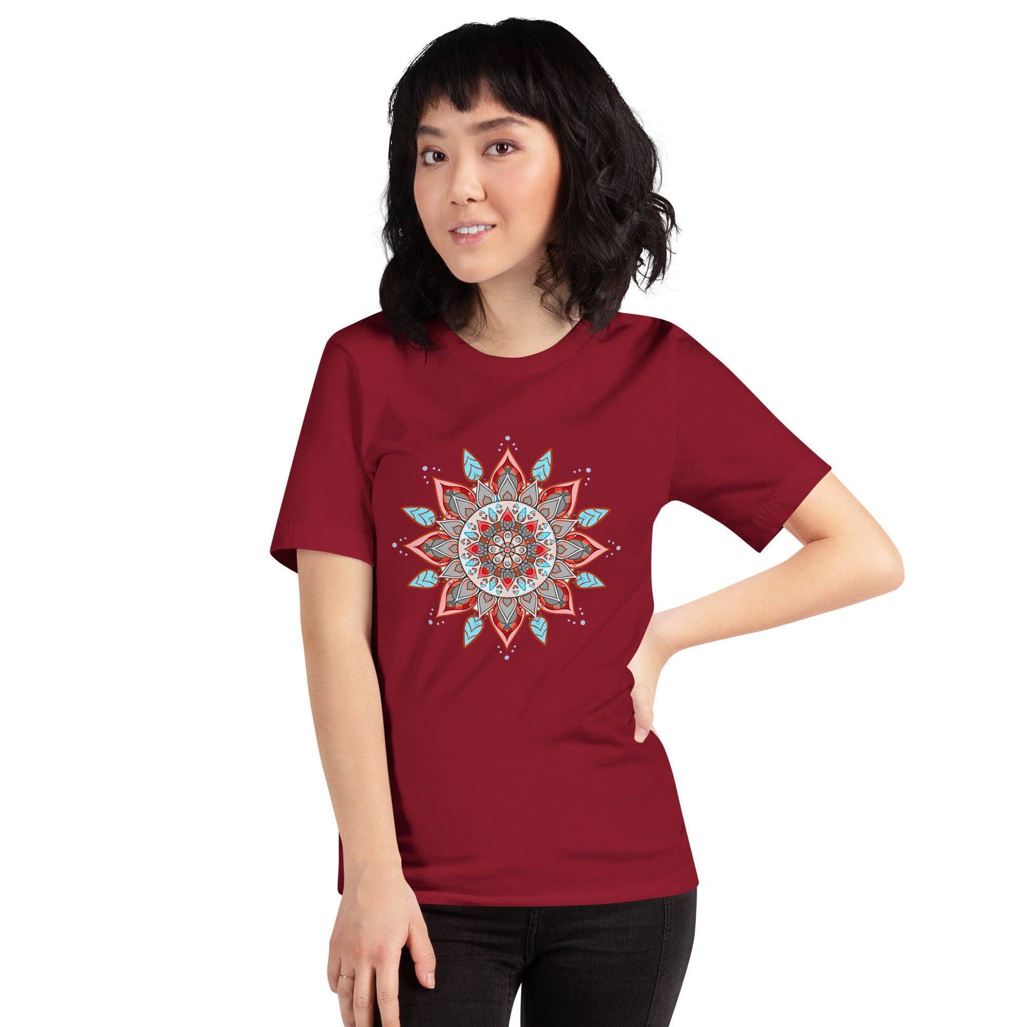 Aqua Mandala Serenity Unisex T-Shirt - Beyond T-shirts