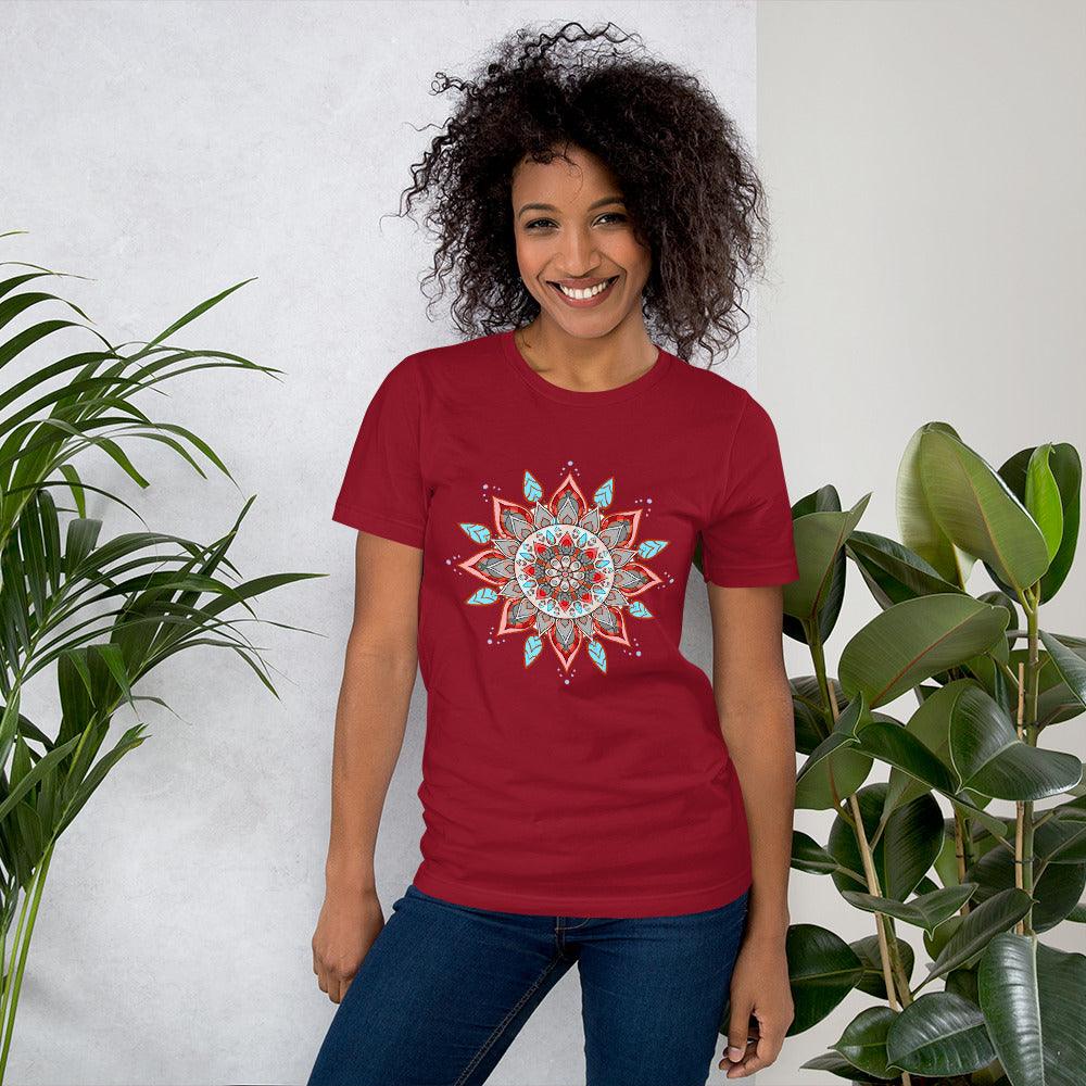 Aqua Mandala Serenity Unisex T-Shirt - Beyond T-shirts