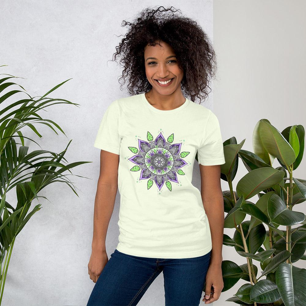 Golden Mandala Radiance Unisex T-Shirt - Beyond T-shirts