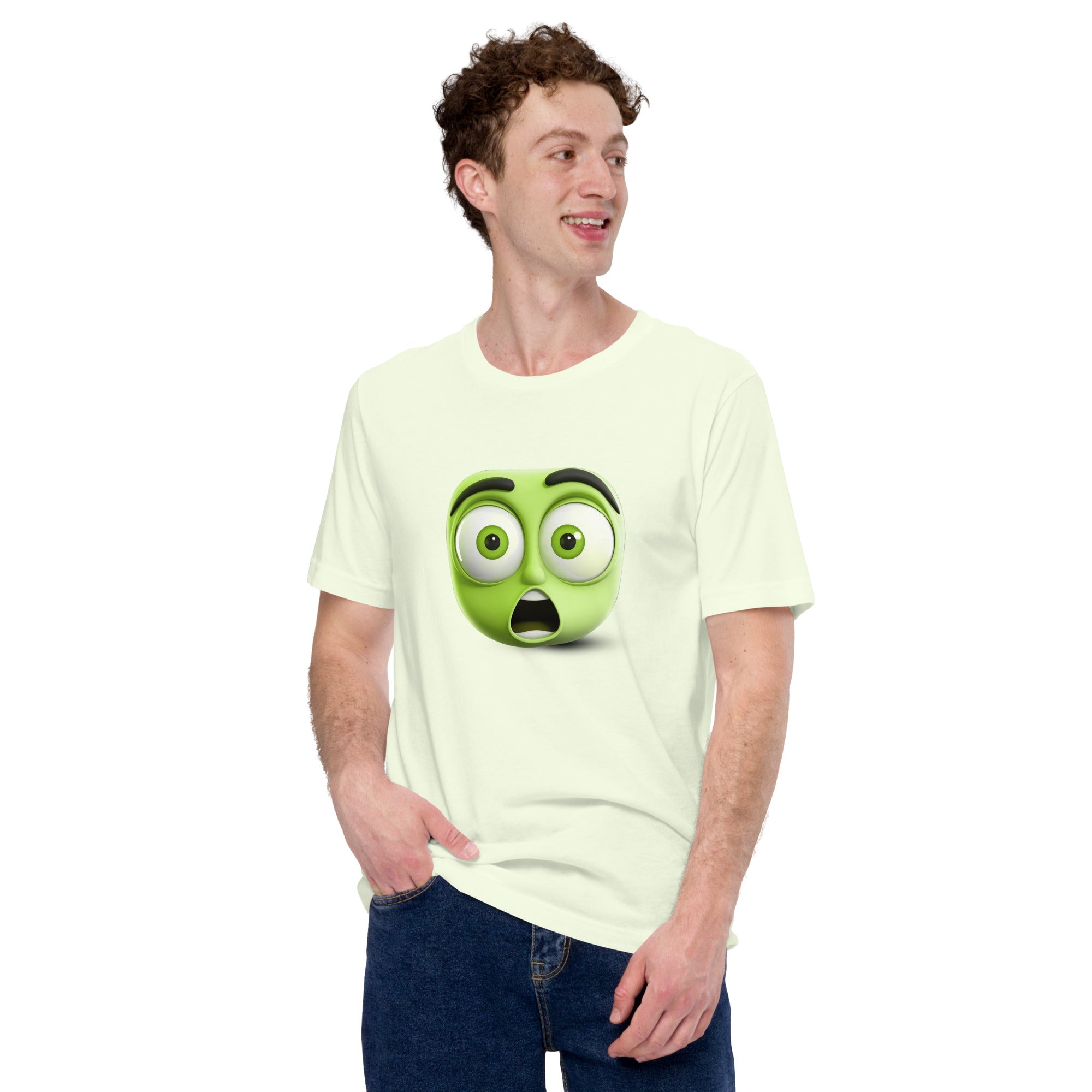 Comfortable Unisex T-Shirt with Heart Eyes Emoji