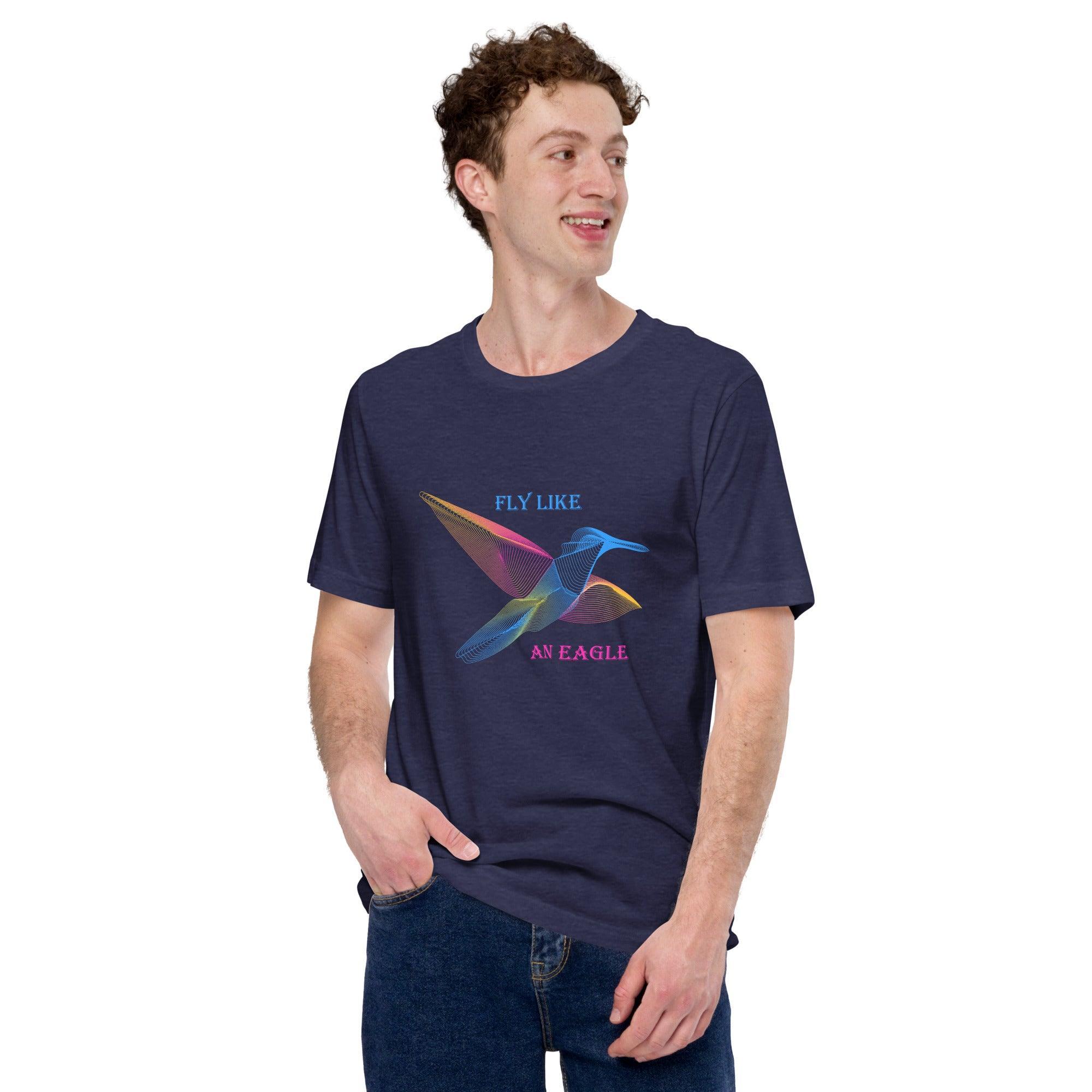 Winged Beauty Unisex Bird Illustration T-Shirt - Beyond T-shirts