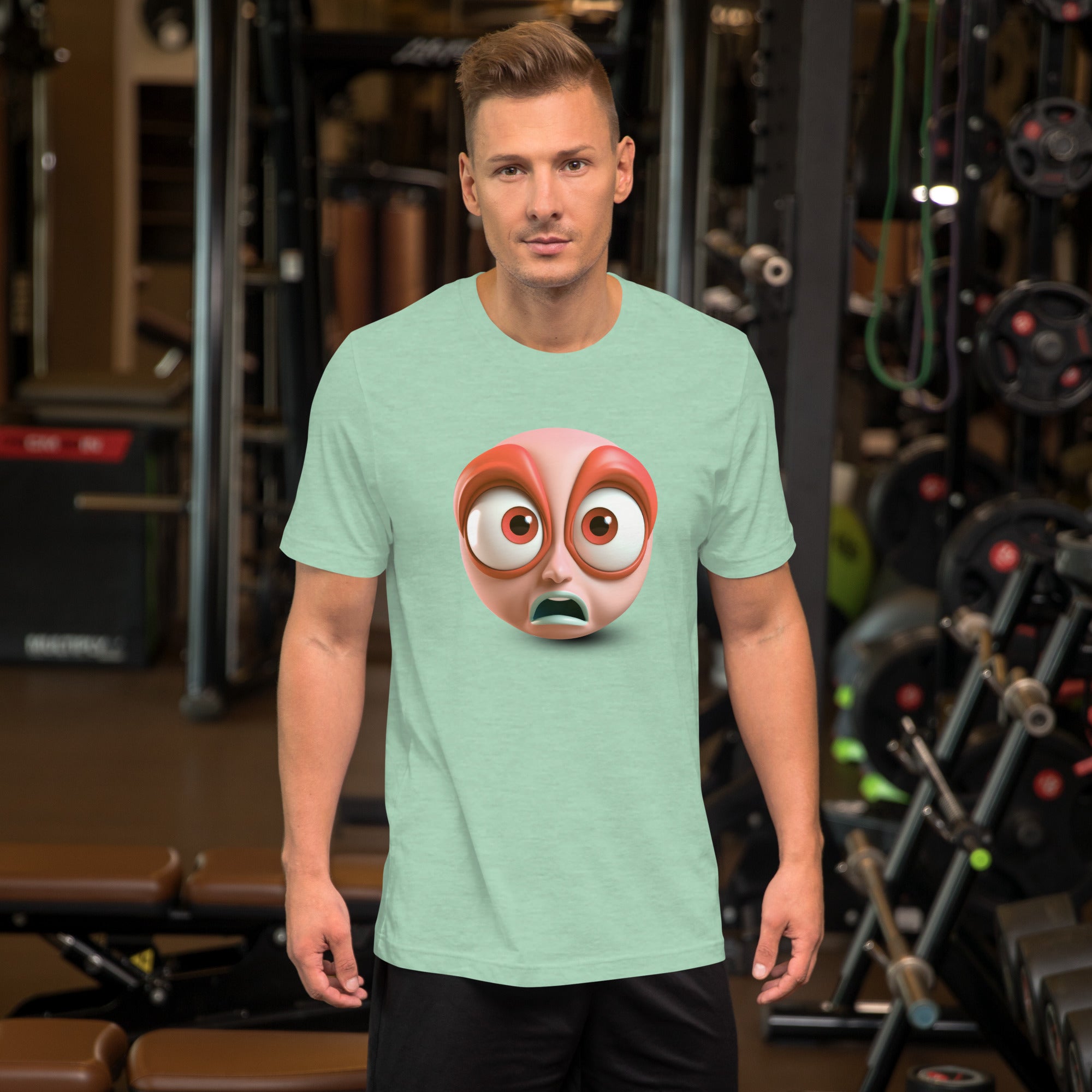 Casual Unisex T-Shirt with Smiley Face Design