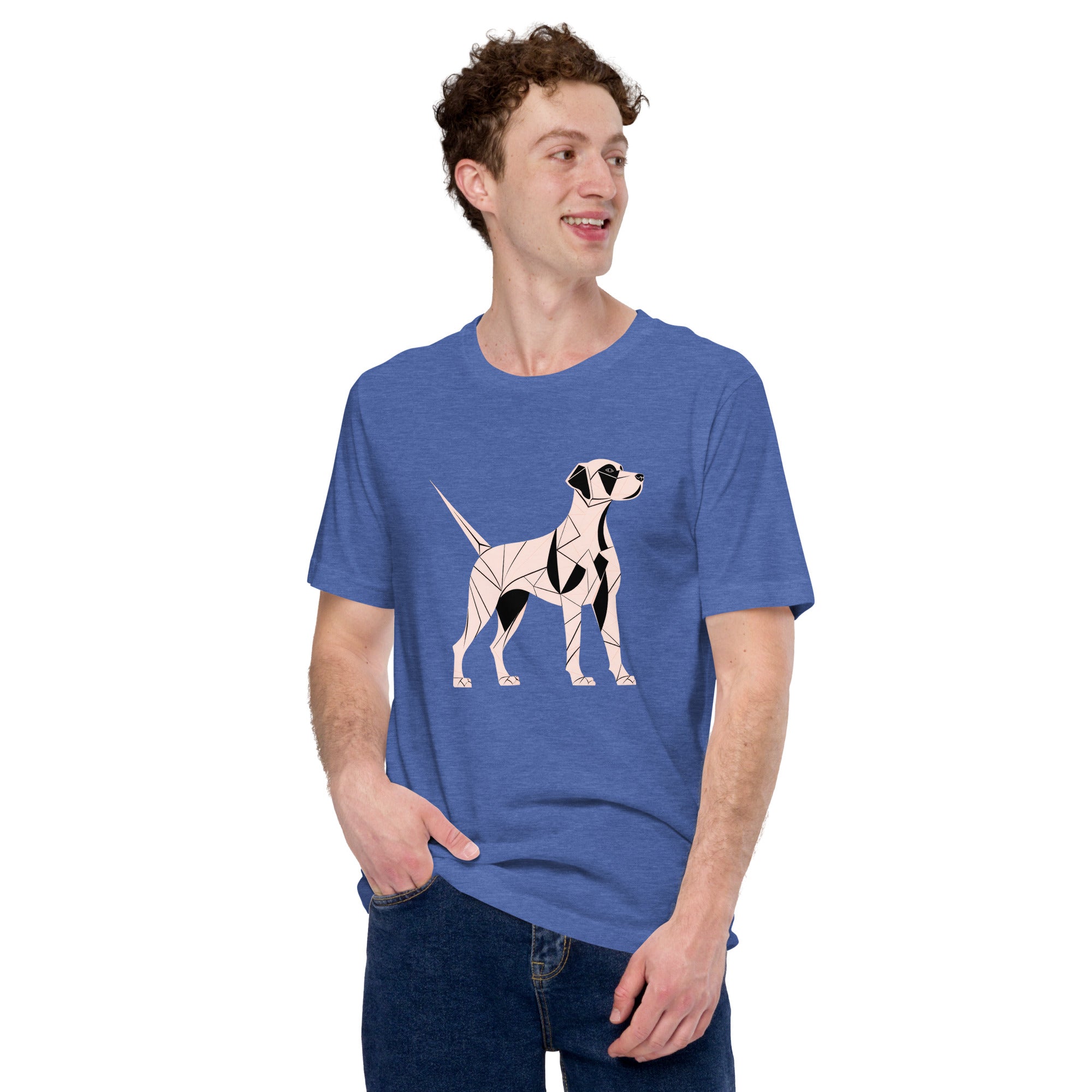 Dog's Whimsical Whirl Unisex T-Shirt