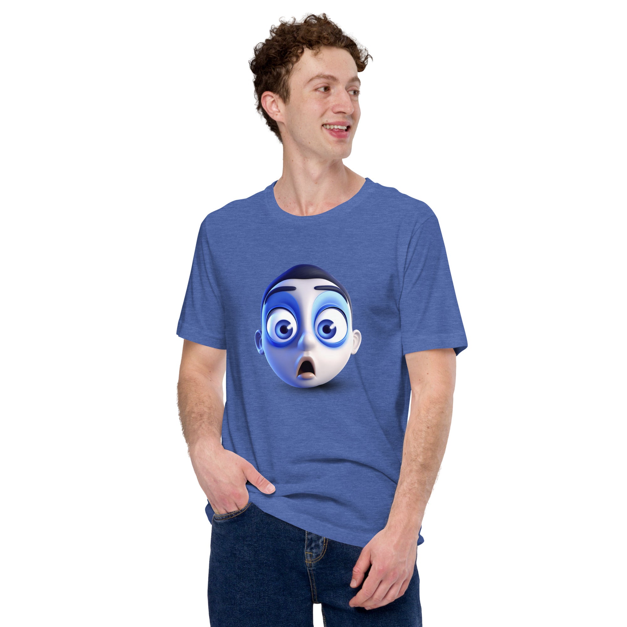 Unisex T-Shirt with Cool Sunglasses Emoji Design