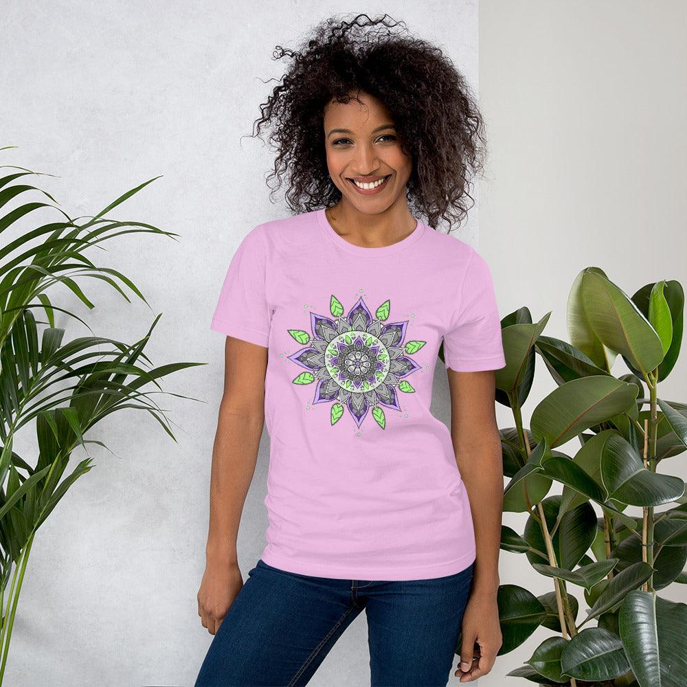 Golden Mandala Radiance Unisex T-Shirt - Beyond T-shirts