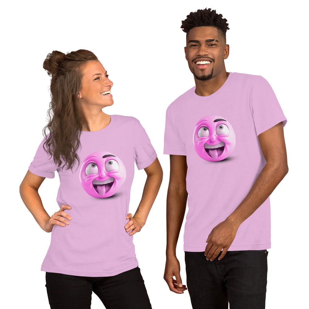 Casual T-Shirt with Winking Face Emoji