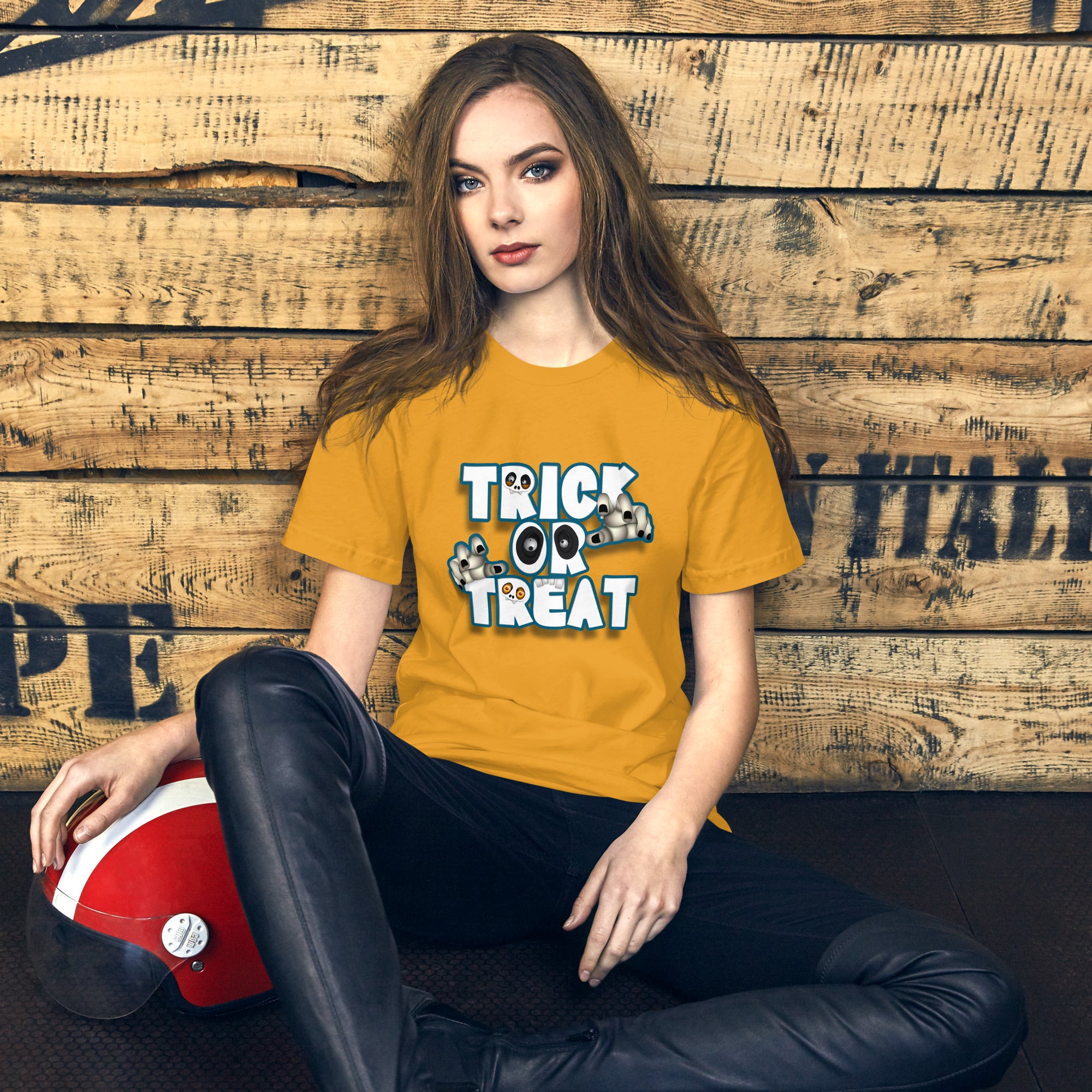 Front view of Pumpkin Parade Unisex Staple T-Shirt
