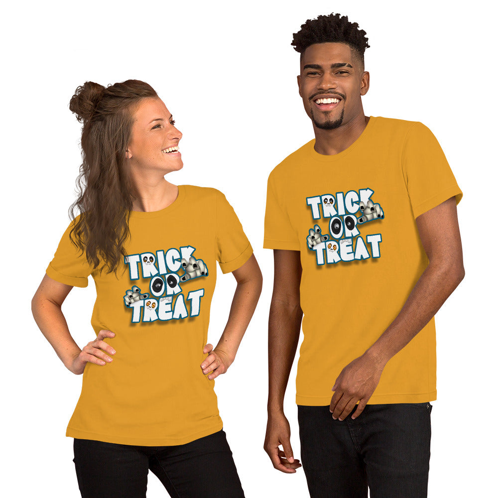 Pumpkin Parade Unisex Staple T-Shirt folded neatly
