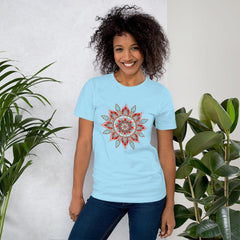 Aqua Mandala Serenity Unisex T-Shirt - Beyond T-shirts