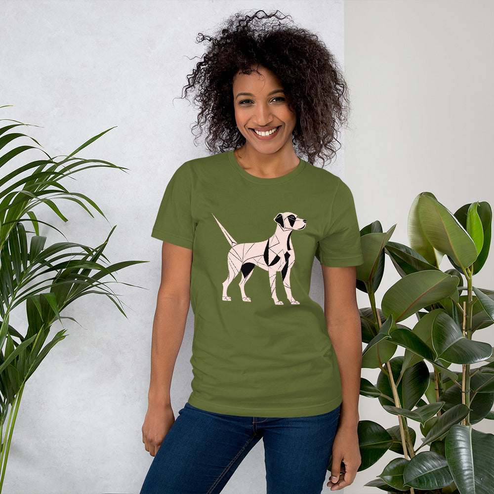 Dog's Whimsical Whirl Unisex T-Shirt