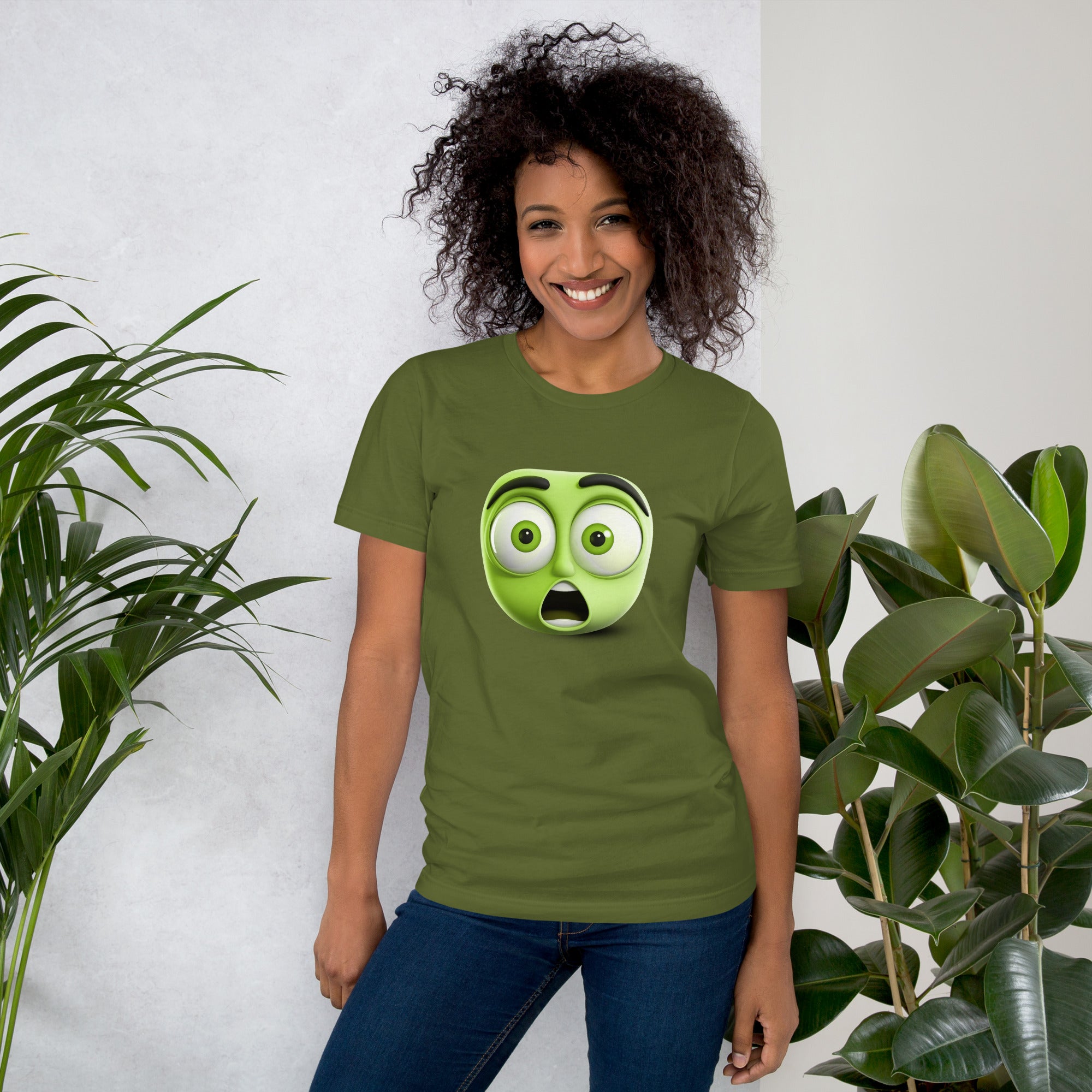 Fashionable Unisex T-Shirt with Emoji Design