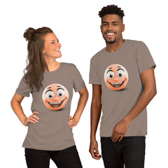 Unisex Staple T-Shirt with Smiley Face Emoji