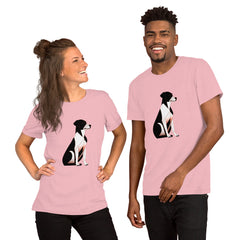 Canine's Playful Pounce Unisex T-Shirt